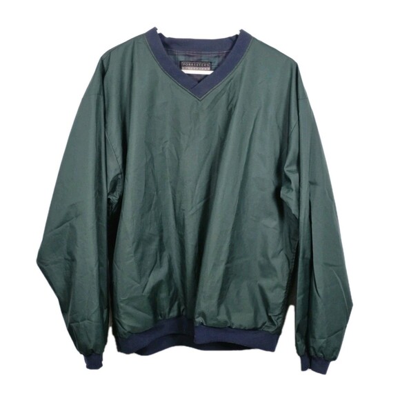 Forrester's Outerwear Men’s XXL Green V-Neck Golf Windbreaker - Picture 1 of 7